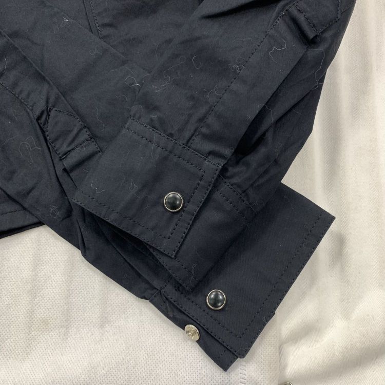 Prada Prada Black Cotton Button Up Shirt Size 38 Size XS / US 0-2 / IT 36-38 - 7 Thumbnail