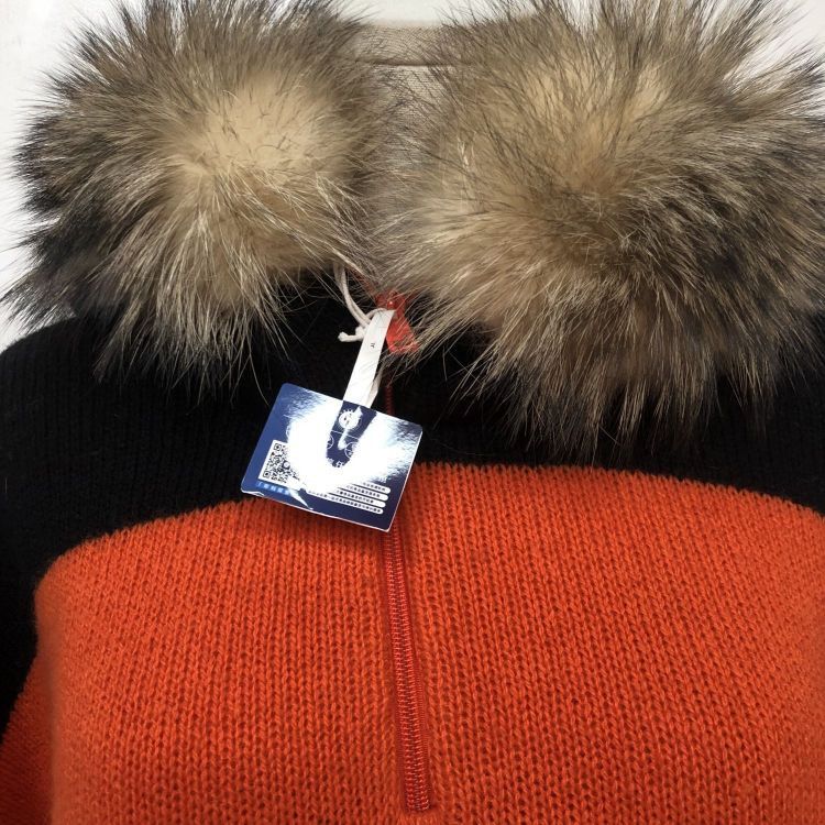 Prada Prada Orange Black Color Block Fur Trim Hoodie Size 42 Size M / US 6-8 / IT 42-44 - 7 Thumbnail