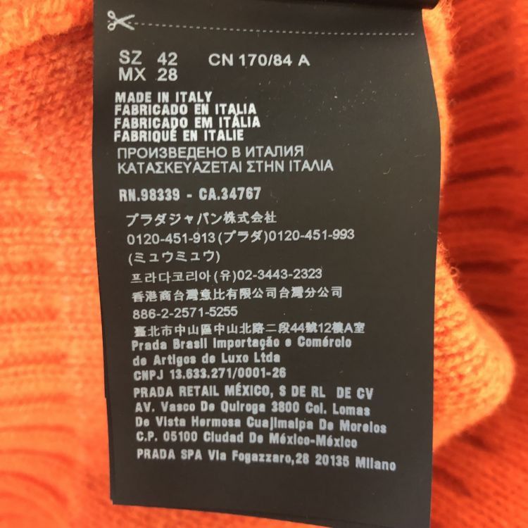 Prada Prada Orange Black Color Block Fur Trim Hoodie Size 42 Size M / US 6-8 / IT 42-44 - 5 Thumbnail