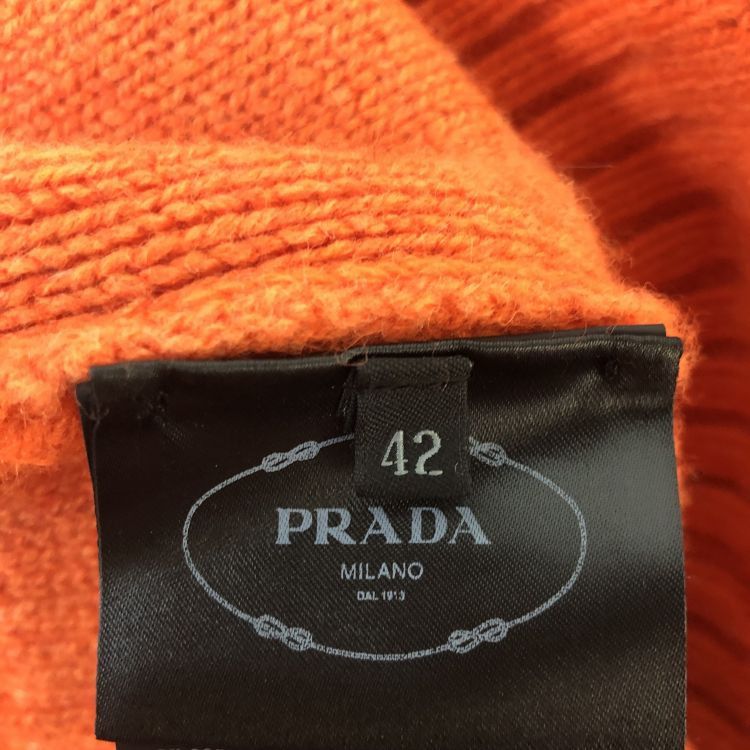 Prada Prada Orange Black Color Block Fur Trim Hoodie Size 42 Size M / US 6-8 / IT 42-44 - 4 Thumbnail