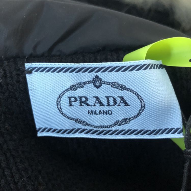 Prada Prada Orange Black Color Block Fur Trim Hoodie Size 42 Size M / US 6-8 / IT 42-44 - 3 Thumbnail