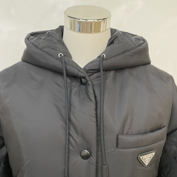 Prada Prada Re-Nylon Hooded Puffer Coat Size 38 Size XS / US 0-2 / IT 36-38 - 8 Thumbnail