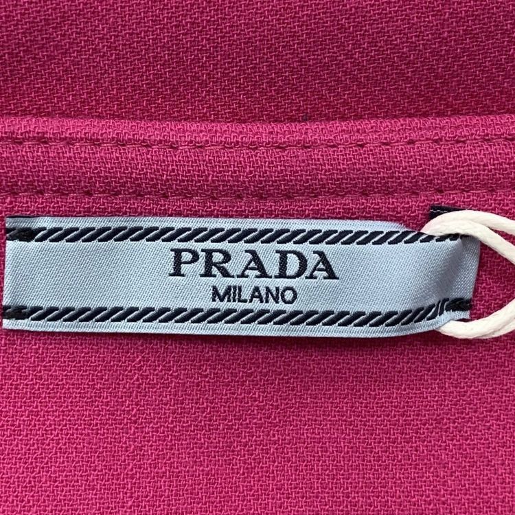 Prada Prada Pink Wool Mini Skirt Size 40 Size 27" / US 4 / IT 40 - 3 Thumbnail