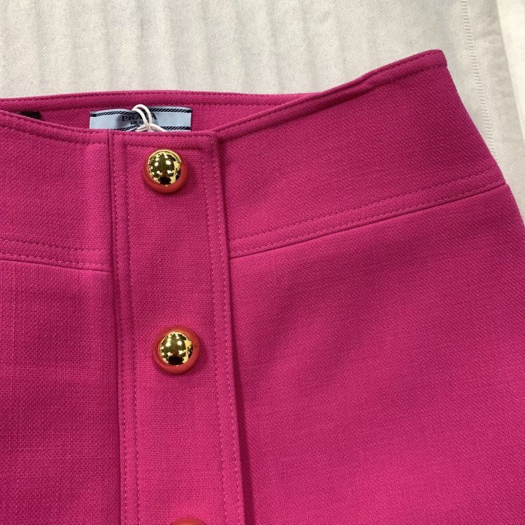 Prada Prada Pink Wool Mini Skirt Size 40 Size 27" / US 4 / IT 40 - 9 Thumbnail