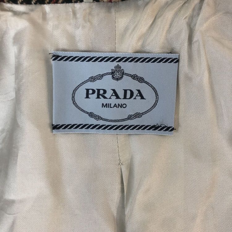 Prada Prada Floral Houndstooth Coat Size 40 Size S / US 4 / IT 40 - 3 Thumbnail