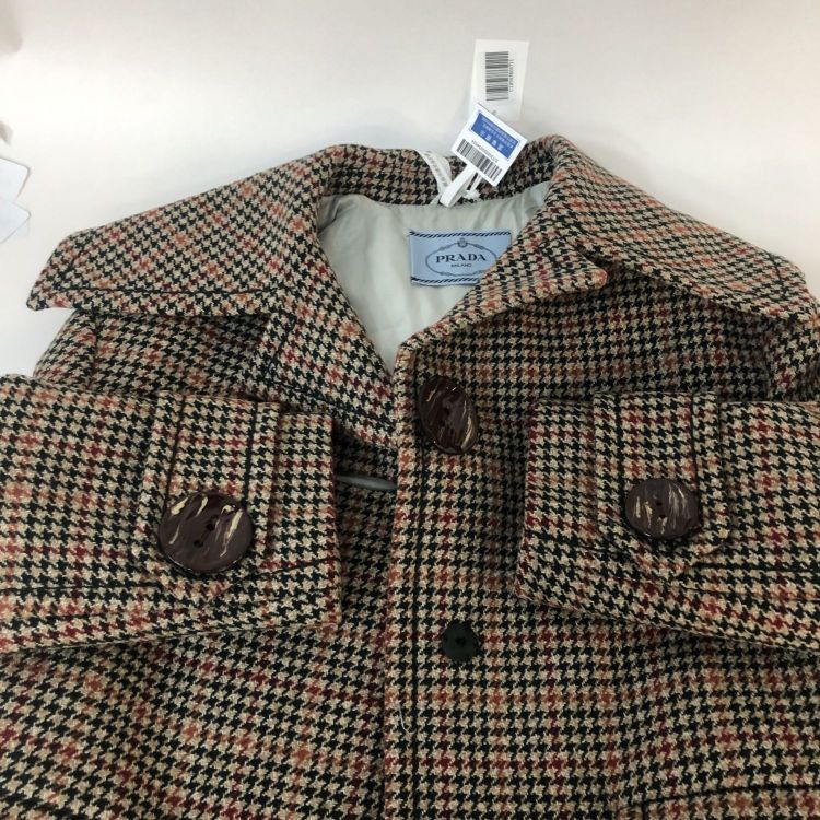 Prada Prada Floral Houndstooth Coat Size 40 Size S / US 4 / IT 40 - 10 Thumbnail
