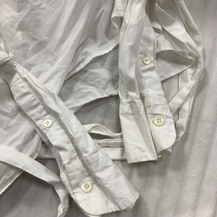 Prada Prada White Tie-Strap Blouse Size 40 Size S / US 4 / IT 40 - 8 Thumbnail