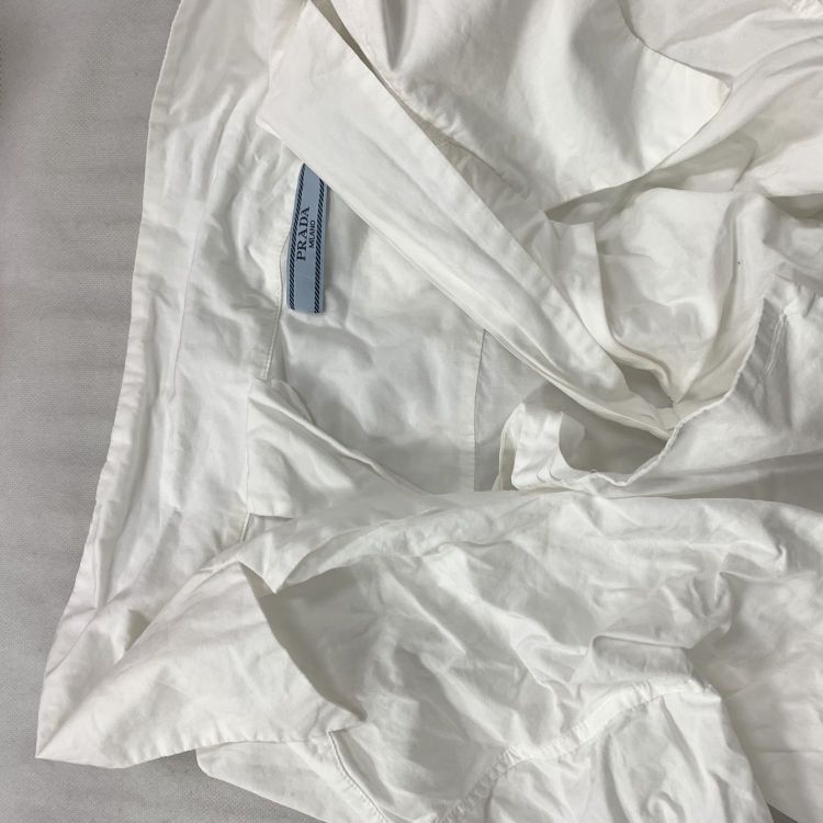 Prada Prada White Tie-Strap Blouse Size 40 Size S / US 4 / IT 40 - 9 Thumbnail