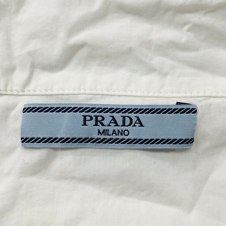 Prada Prada White Tie-Strap Blouse Size 40 Size S / US 4 / IT 40 - 3 Thumbnail