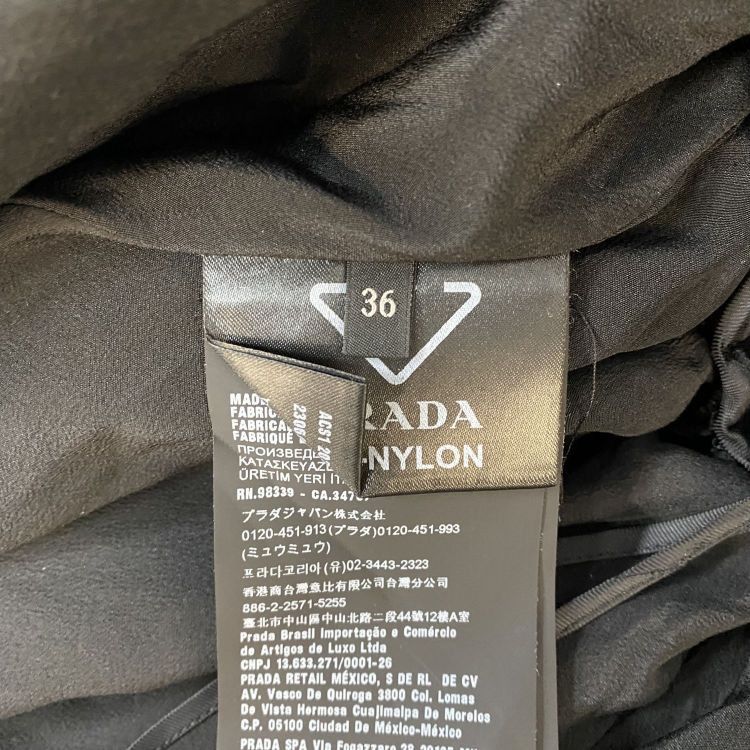 Prada Prada Logo Strapless Nylon Dress Size 36 Size XS / US 0-2 / IT 36-38 - 4 Thumbnail