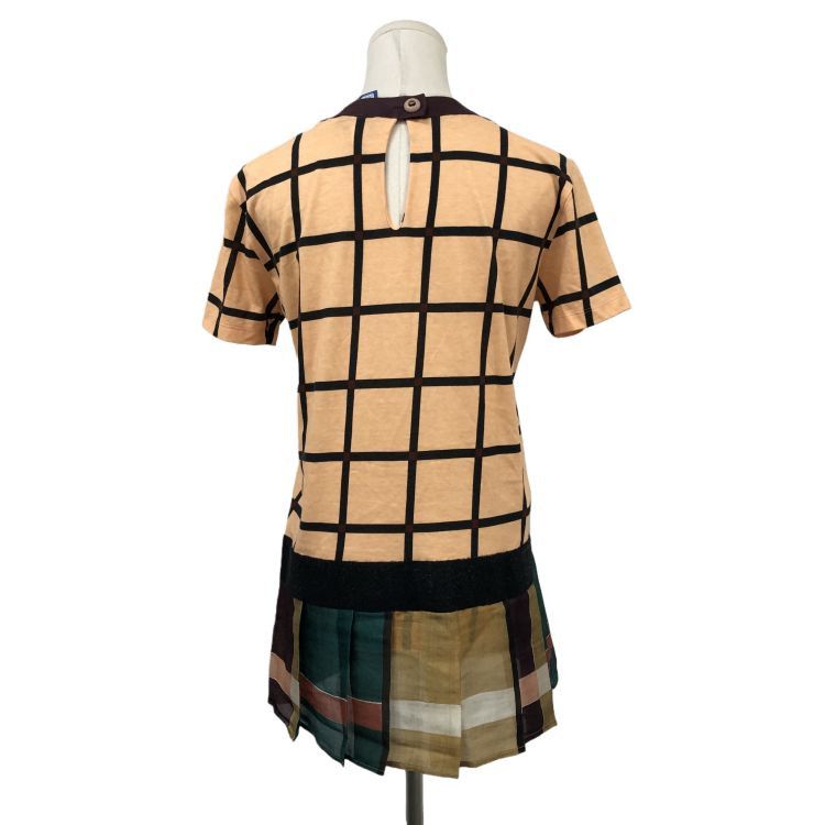 Prada Prada Grid Pattern Short Sleeve Top Size M Size M / US 6-8 / IT 42-44 - 2 Thumbnail