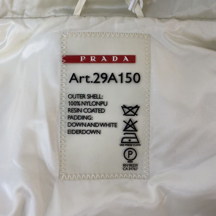 Prada Prada Logo Plaque Down Jacket Size 40 Size S / US 4 / IT 40 - 3 Thumbnail