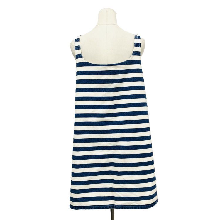Prada Prada Striped Cotton Mini Dress Size 40 Size S / US 4 / IT 40 - 2 Thumbnail