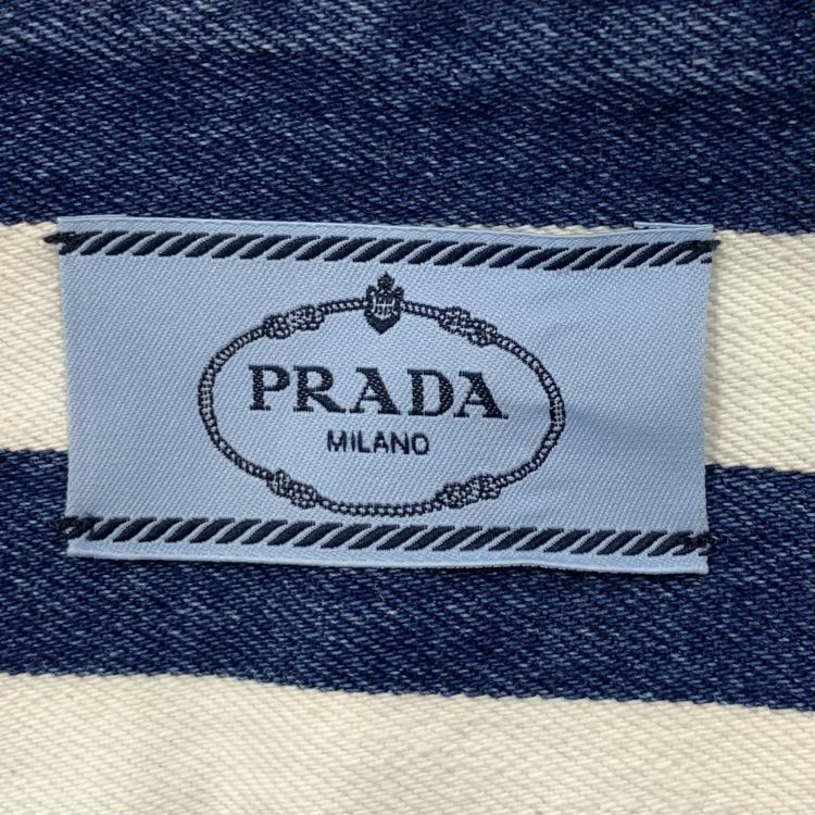 Prada Prada Striped Cotton Mini Dress Size 40 Size S / US 4 / IT 40 - 3 Thumbnail