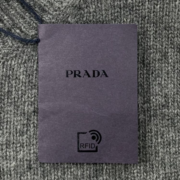 Prada Prada Embroidered Logo Wool Sweater Size M Size US M / EU 48-50 / 2 - 6 Thumbnail