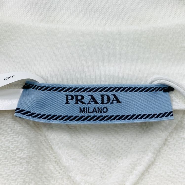Prada Prada Embroidered Logo Sweatshirt Size M Size M / US 6-8 / IT 42-44 - 3 Thumbnail