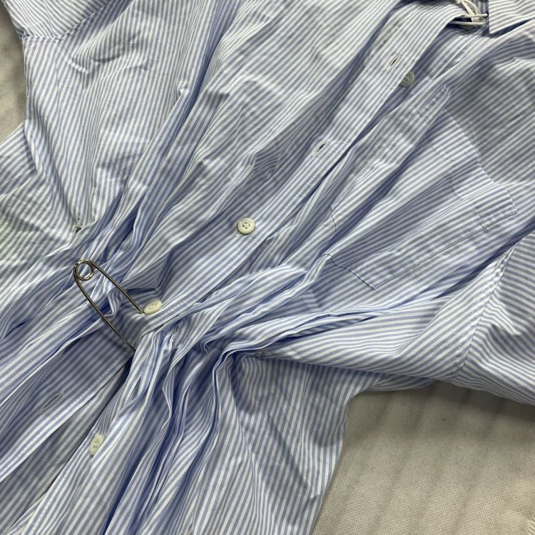 Prada Prada Striped Cotton Shirt Midi Dress 36 Size XS / US 0-2 / IT 36-38 - 6 Thumbnail