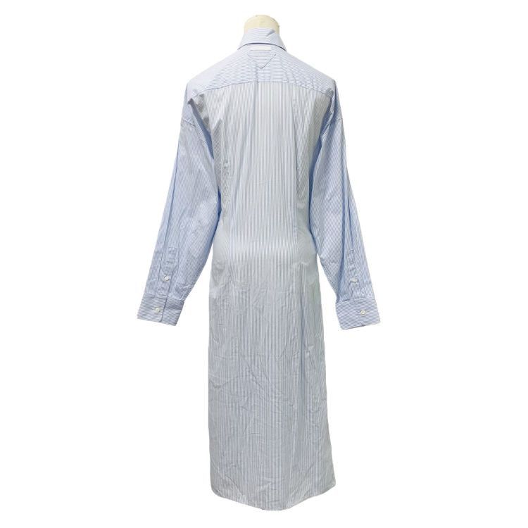 Prada Prada Striped Cotton Shirt Midi Dress 36 Size XS / US 0-2 / IT 36-38 - 2 Thumbnail