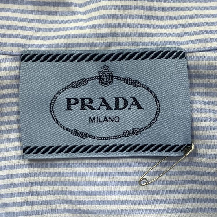 Prada Prada Striped Cotton Shirt Midi Dress 36 Size XS / US 0-2 / IT 36-38 - 3 Thumbnail