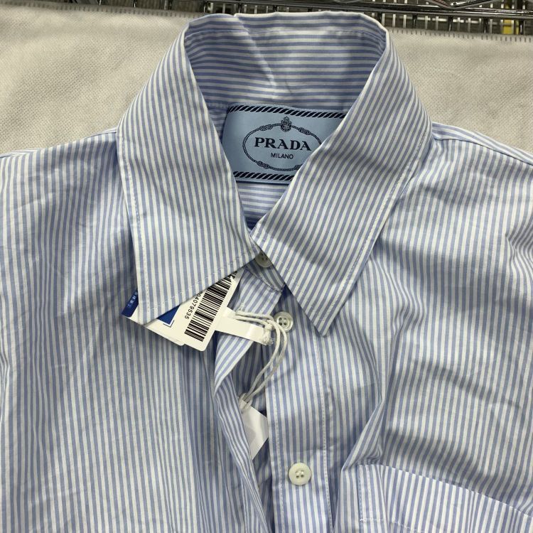 Prada Prada Striped Cotton Shirt Midi Dress 36 Size XS / US 0-2 / IT 36-38 - 9 Thumbnail