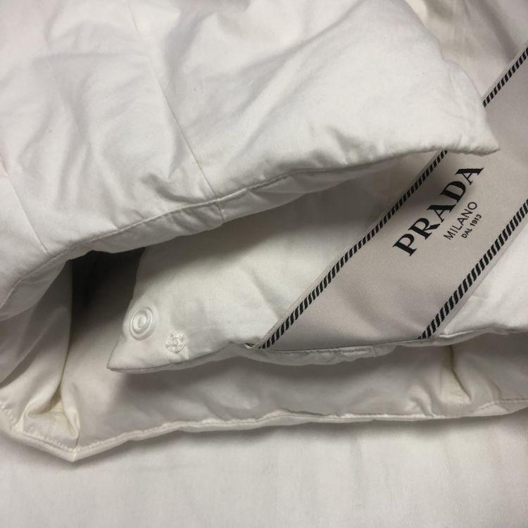 Prada Prada White Cropped Down Jacket Size 38 Size XS / US 0-2 / IT 36-38 - 8 Thumbnail