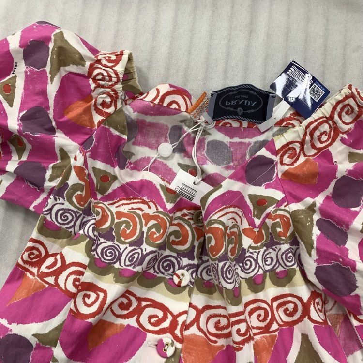 Prada Prada Pink Patterned Mini Dress Size 40 Size S / US 4 / IT 40 - 7 Thumbnail