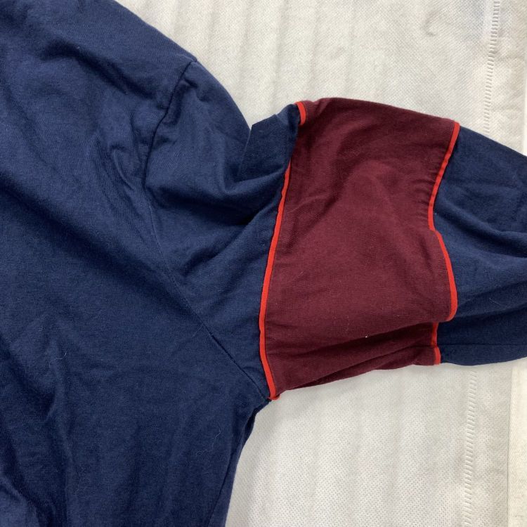 Prada Prada Blue Burgundy Contrast Sleeve Long Sleeve Top M Size US M / EU 48-50 / 2 - 8 Thumbnail