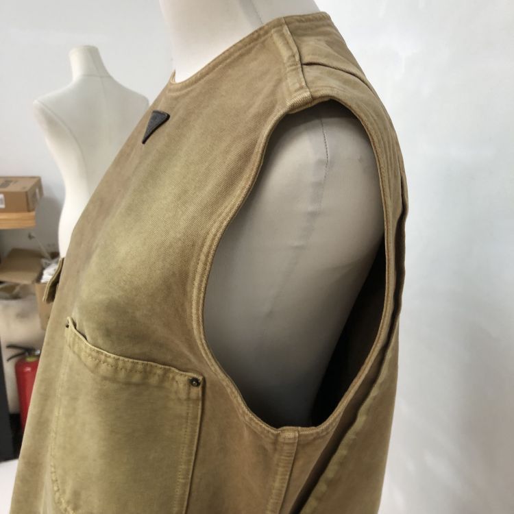 Prada Prada Tan Cotton Utility Dress Size 38 Size XS / US 0-2 / IT 36-38 - 9 Thumbnail