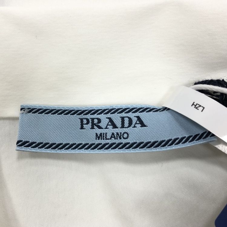Prada Prada White Logo Button Up Shirt Size 38 Size XS / US 0-2 / IT 36-38 - 3 Thumbnail