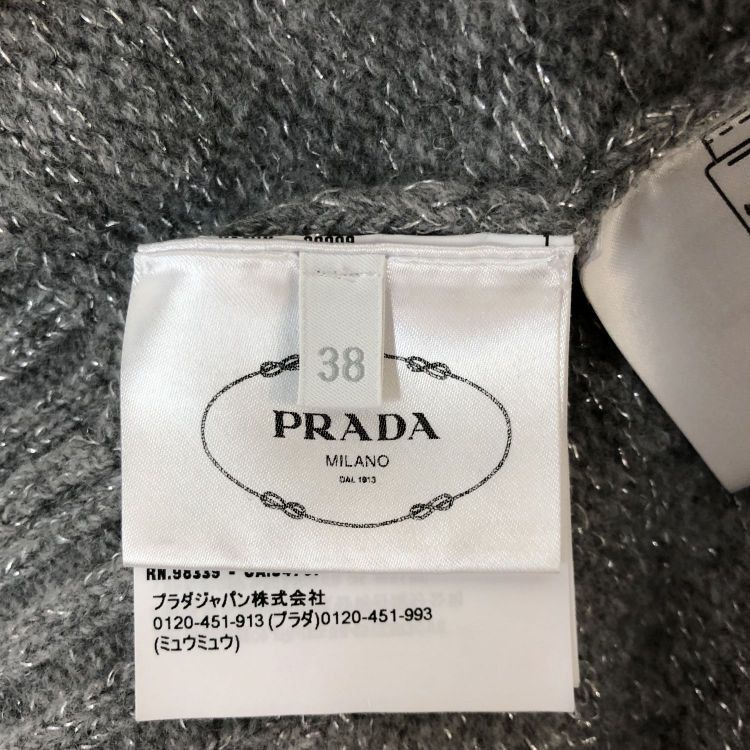 Prada Prada Logo Cashmere Blend Sweater Size 38 Size XS / US 0-2 / IT 36-38 - 4 Thumbnail