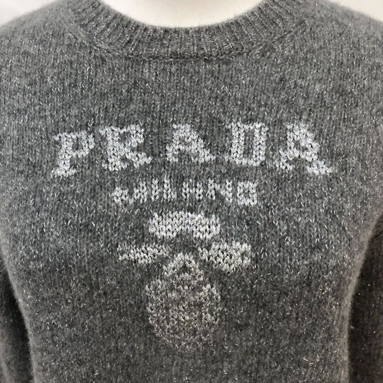 Prada Prada Logo Cashmere Blend Sweater Size 38 Size XS / US 0-2 / IT 36-38 - 7 Thumbnail