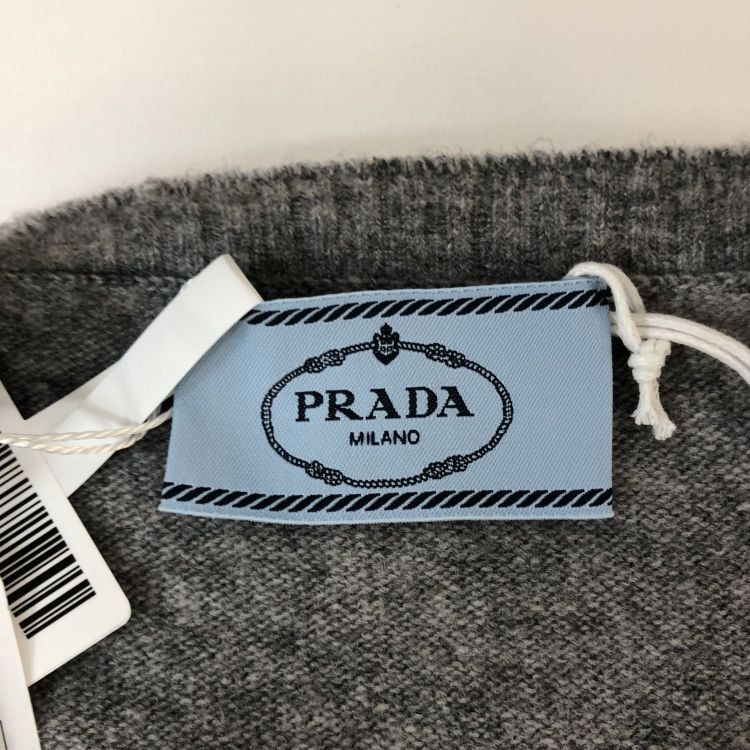 Prada Prada Logo Gray Sweater Size 36 Size XS / US 0-2 / IT 36-38 - 3 Thumbnail