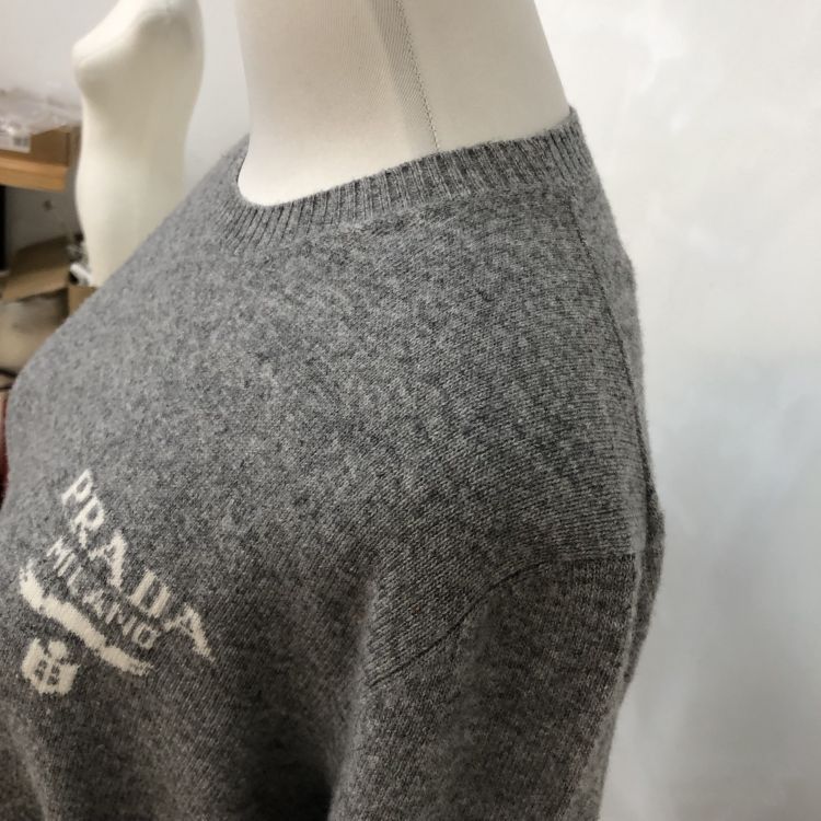 Prada Prada Logo Gray Sweater Size 36 Size XS / US 0-2 / IT 36-38 - 9 Thumbnail