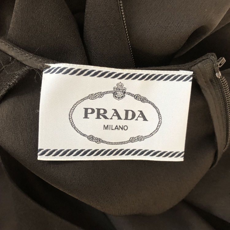 Prada Prada Black Logo Plate Buckle Belt Dress Size 38 Size XS / US 0-2 / IT 36-38 - 3 Thumbnail