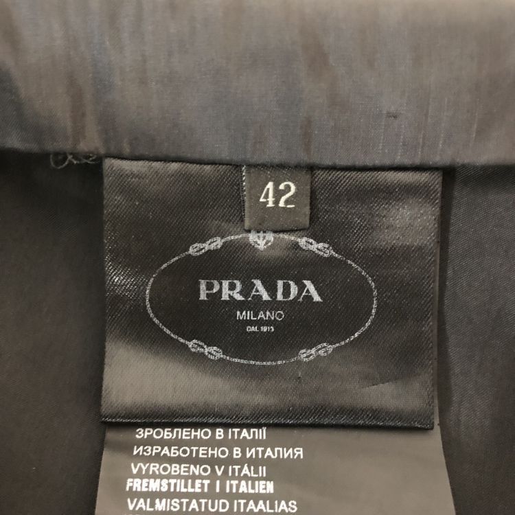 Prada Prada Houndstooth Wool Mini Skirt Size 42 Size 28" / US 6 / IT 42 - 4 Thumbnail