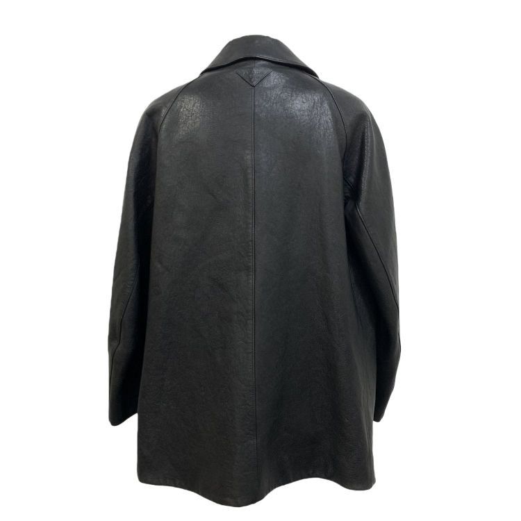 Prada Prada Black Leather Jacket Size 42 Size M / US 6-8 / IT 42-44 - 2 Thumbnail