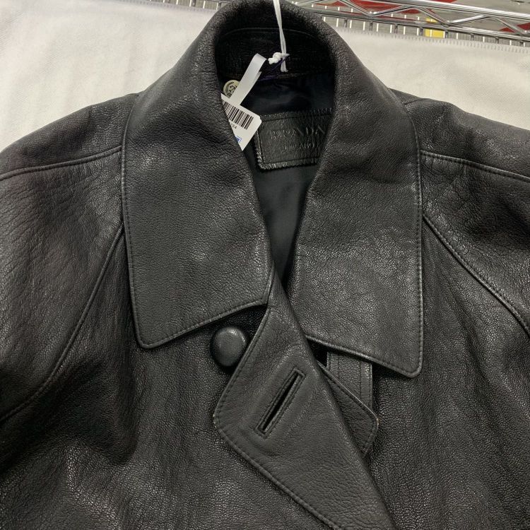Prada Prada Black Leather Jacket Size 42 Size M / US 6-8 / IT 42-44 - 12 Thumbnail
