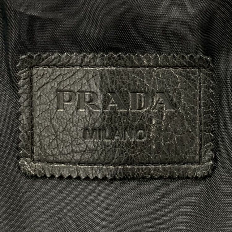 Prada Prada Black Leather Jacket Size 42 Size M / US 6-8 / IT 42-44 - 3 Thumbnail