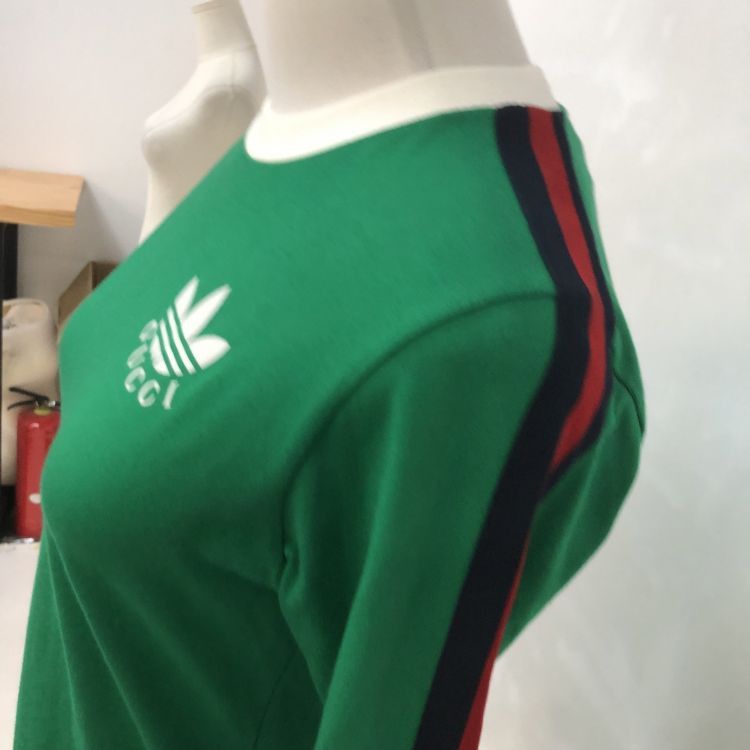 Gucci Gucci x Adidas Logo Long Sleeve T-Shirt Size XXS Size XXS / US 00 / IT 34 - 7 Thumbnail