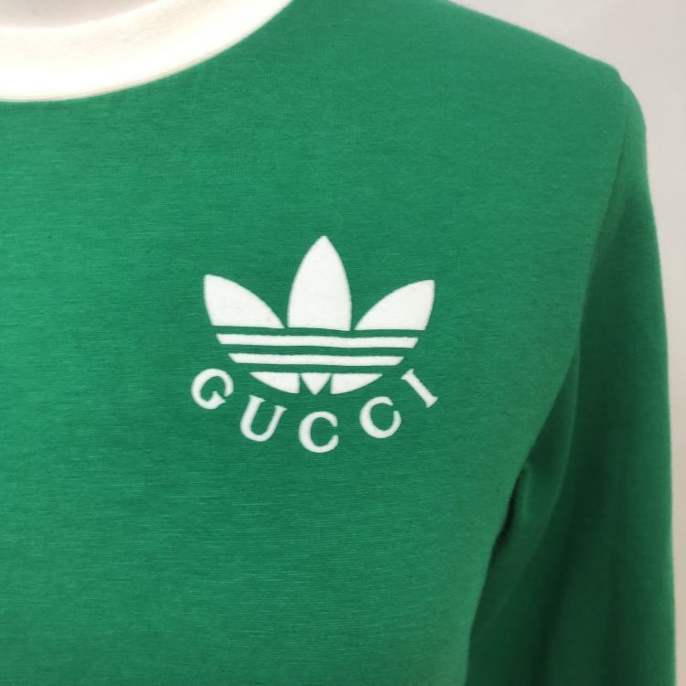 Gucci Gucci x Adidas Logo Long Sleeve T-Shirt Size XXS Size XXS / US 00 / IT 34 - 5 Thumbnail
