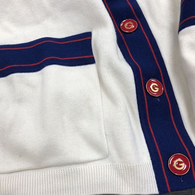 Gucci Gucci Bee Embroidered Cardigan Size L Size US L / EU 52-54 / 3 - 6 Thumbnail