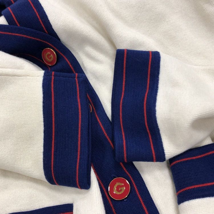 Gucci Gucci Bee Embroidered Cardigan Size L Size US L / EU 52-54 / 3 - 7 Thumbnail