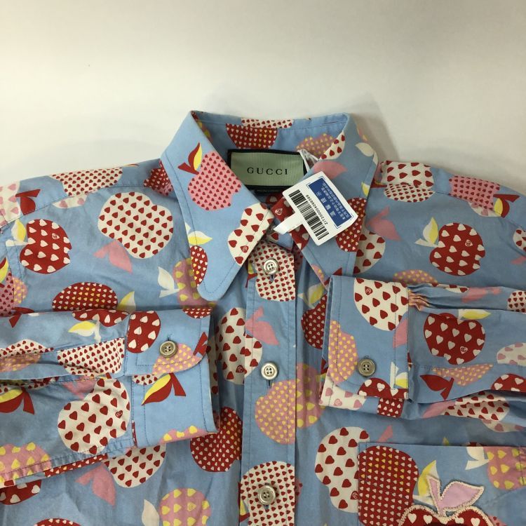 Gucci Gucci Apple Heart Print Button Up Shirt IT 40 Size S / US 4 / IT 40 - 8 Thumbnail