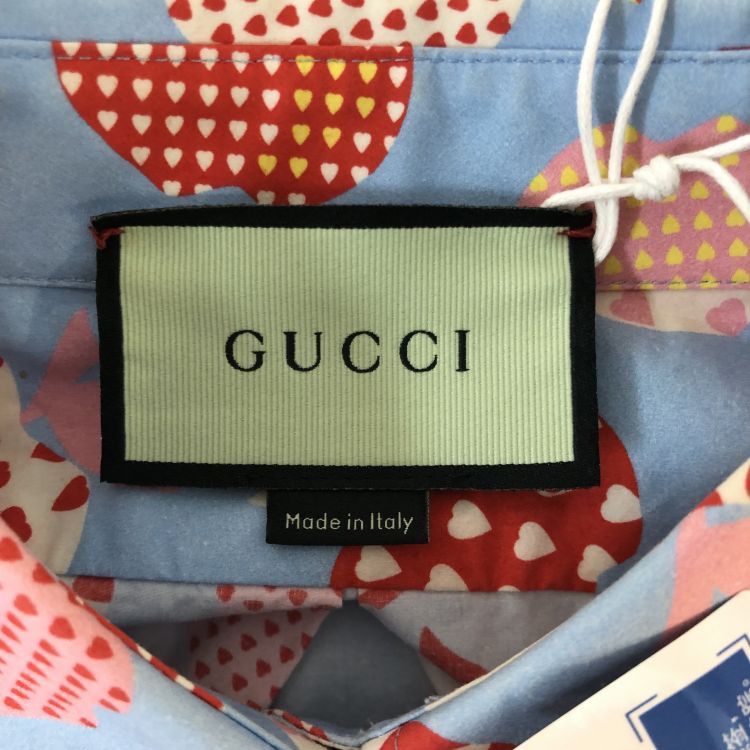 Gucci Gucci Apple Heart Print Button Up Shirt IT 40 Size S / US 4 / IT 40 - 3 Thumbnail