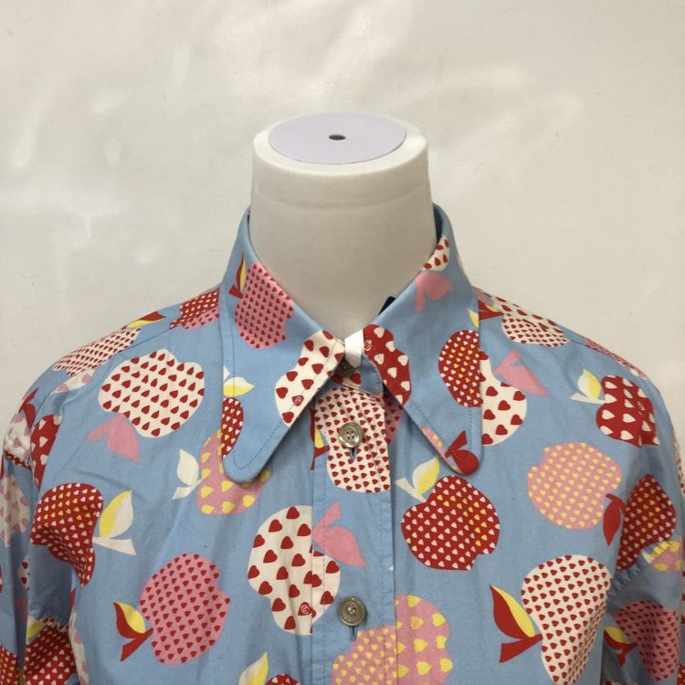 Gucci Gucci Apple Heart Print Button Up Shirt IT 40 Size S / US 4 / IT 40 - 5 Thumbnail