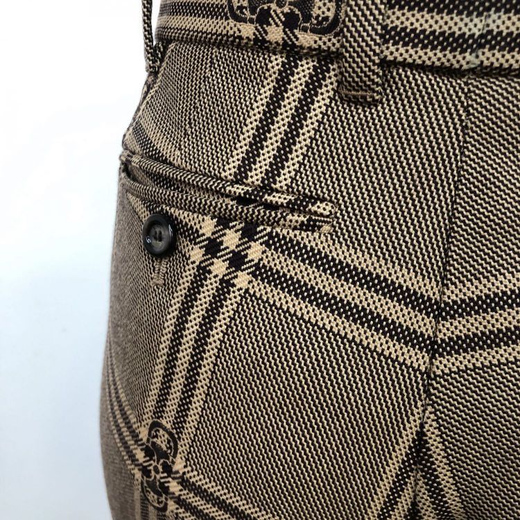 Gucci Gucci Monogram Wool Pants Size 38 Size 26" / US 2 / IT 38 - 9 Thumbnail