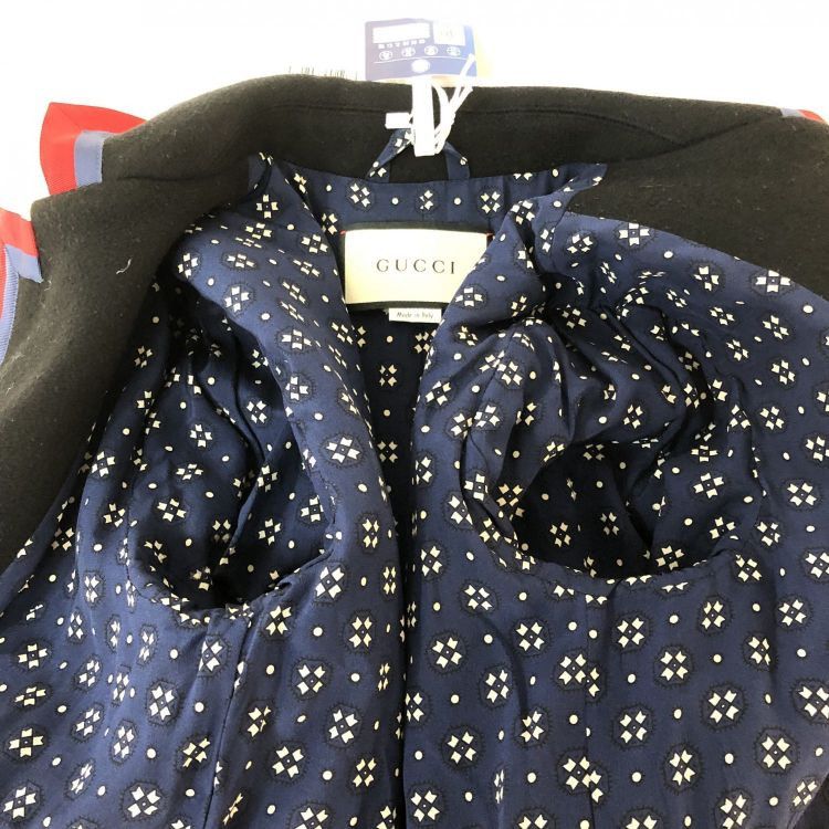 Gucci Gucci Web Trim Wool Coat Size 38 Size XS / US 0-2 / IT 36-38 - 9 Thumbnail