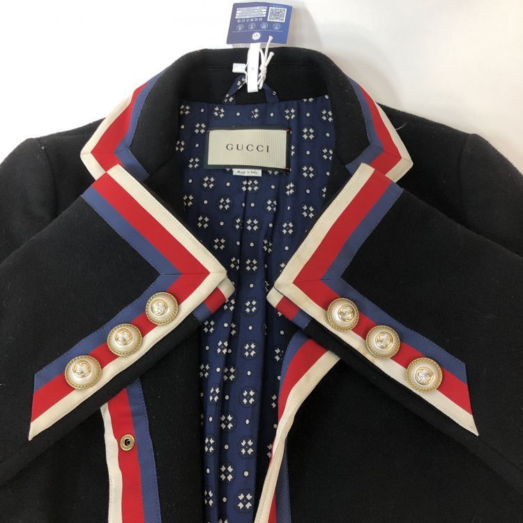 Gucci Gucci Web Trim Wool Coat Size 38 Size XS / US 0-2 / IT 36-38 - 10 Thumbnail