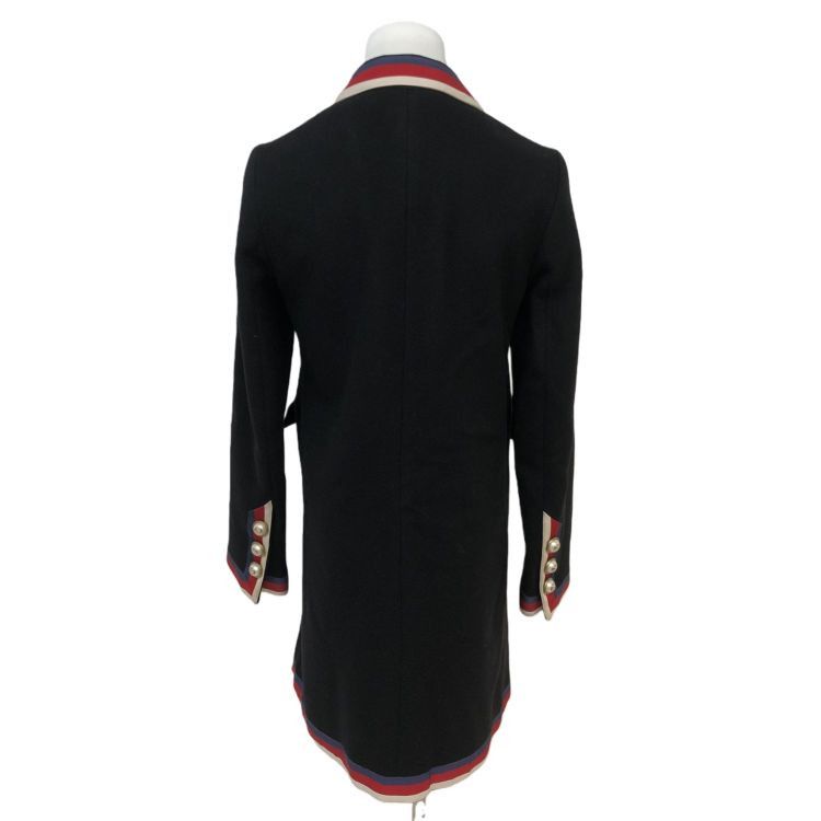 Gucci Gucci Web Trim Wool Coat Size 38 Size XS / US 0-2 / IT 36-38 - 2 Thumbnail
