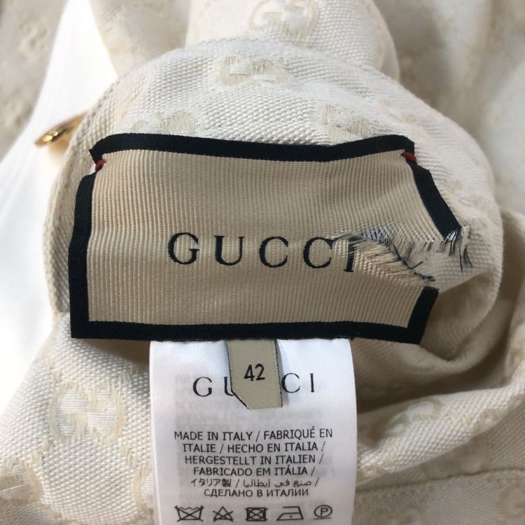 Gucci Gucci White Cotton Canvas Jacket Size 42 Size M / US 6-8 / IT 42-44 - 3 Thumbnail